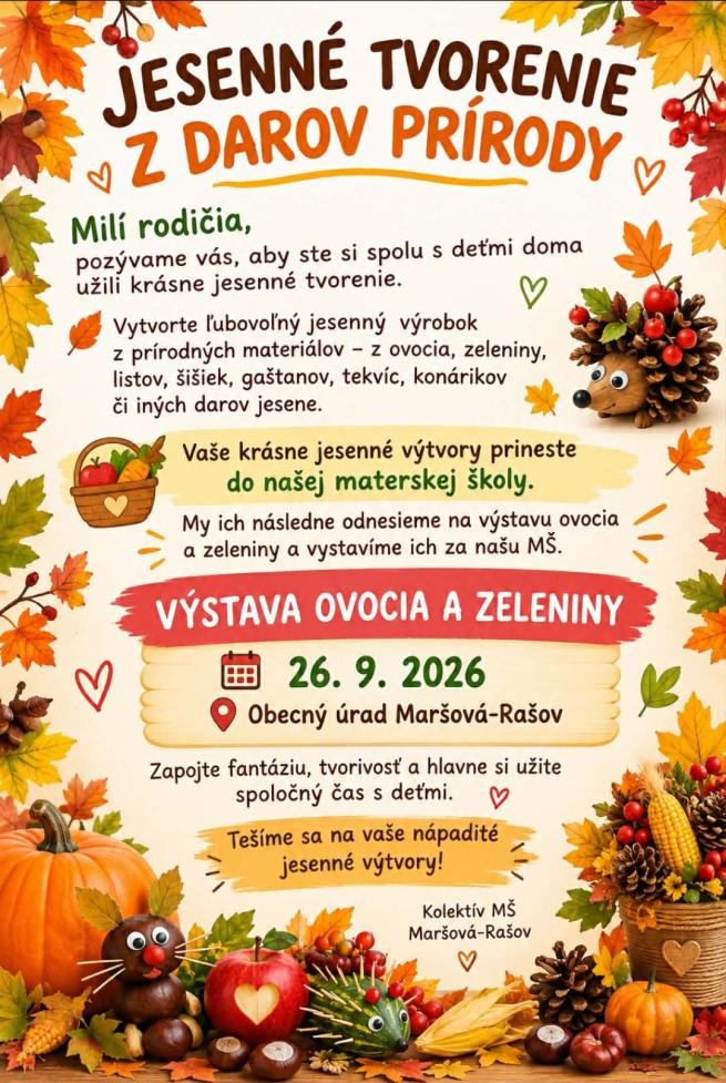 jesenné tvorenie
